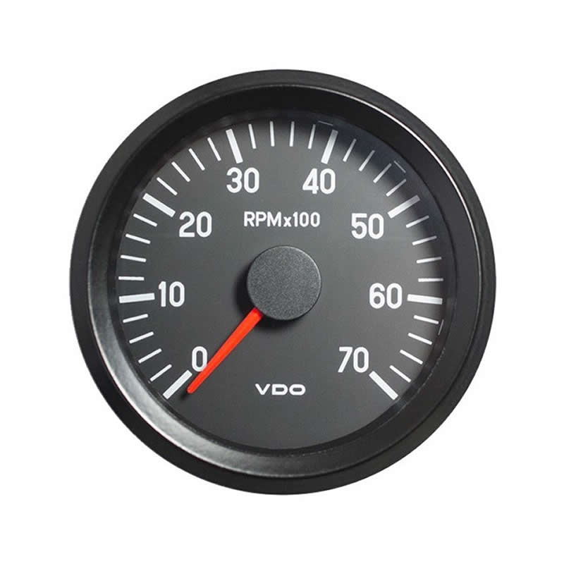 VDO Cockpit International Tachometer 7.000 RPM 80mm 12V